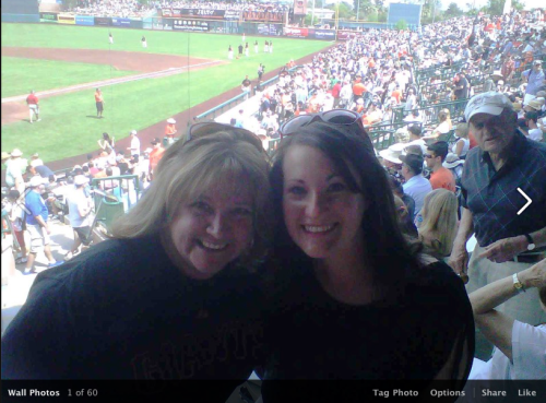 Remy Gervais and Katie Eigle at Giants game