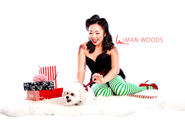 A pinup photograph of Linh. Iman's photo therapy process helps people see how beautiful they are.