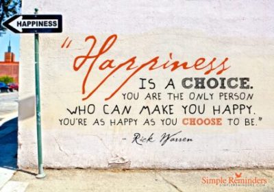 Finding Happiness No Matter What Happens - Rick Warren Quote on Happiness by Simple Reminders