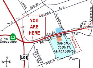 sonoma county map