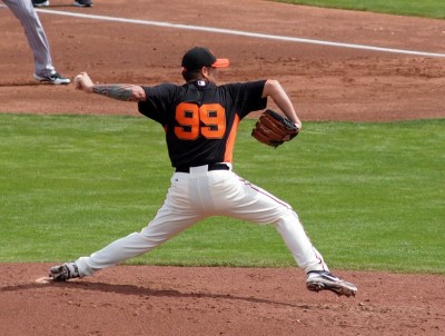 Images of Spring Training Dreams: Giants #99 on the mound 