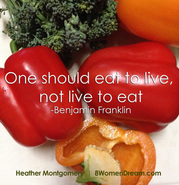 One should eat to live, not live to eat - taking photos of your food for fitness