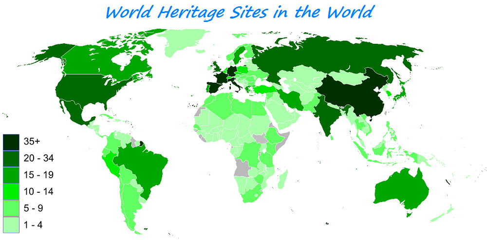 Now You Can Get Travel Bucket List Ideas from World Heritage Sites: World Heritage Sites by Country