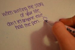 write the story of your life yourself loves